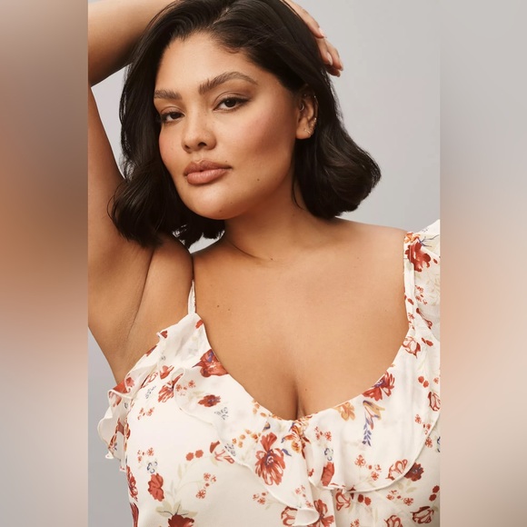 Anthropologie Let Me Be Sleeveless Ruffle Maxi Dress - Picture 6 of 16